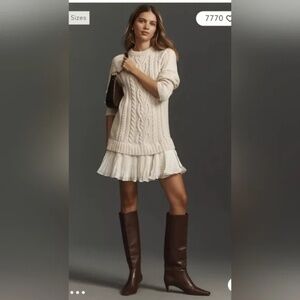 Anthropologie Delphine Twofer Sweater Dress